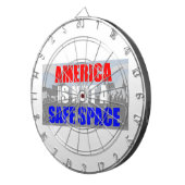 Amerika is geen veilige ruimte dartbord (Voorkant Rechts)