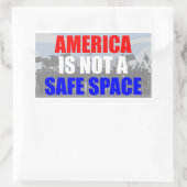 Amerika is geen veilige ruimte rechthoekige sticker (Tas)
