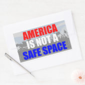 Amerika is geen veilige ruimte rechthoekige sticker (Envelop)