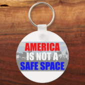 Amerika is geen veilige ruimte sleutelhanger (Voorkant)