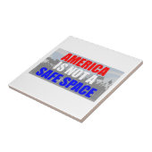 Amerika is geen veilige ruimte tegeltje (Zijkant)