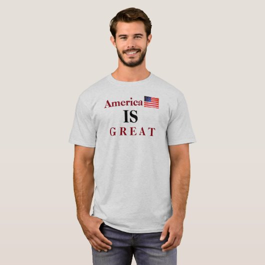 AMERIKA IS GROOT T-SHIRT (Voorkant volledig)