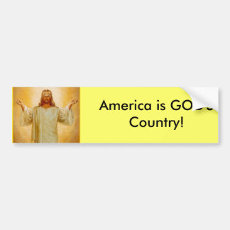 Amerika is het land van GOD! Bumpersticker
