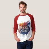 Amerika is het mooie. t-shirt (Voorkant volledig)