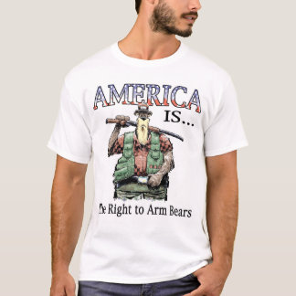 Amerika is...het recht om Beren te bewapenen T-shirt