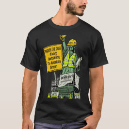 Amerika is in aanbouw - Excuses voor het stof T-shirt