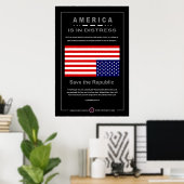 Amerika is in nood poster (Thuiskantoor)
