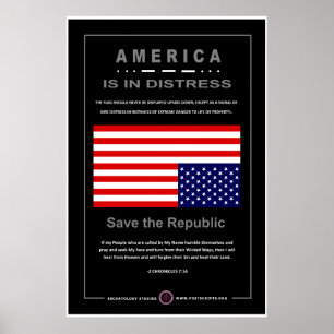 Amerika is in nood poster