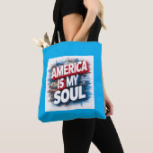 Amerika is mijn ziel Canvas tas - Patriotic Graphi (Dichtbij)