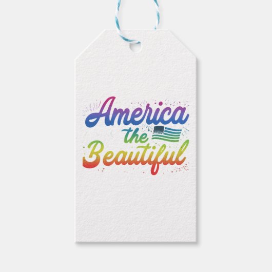 Amerika is mooi cadeaulabel (Voorkant)