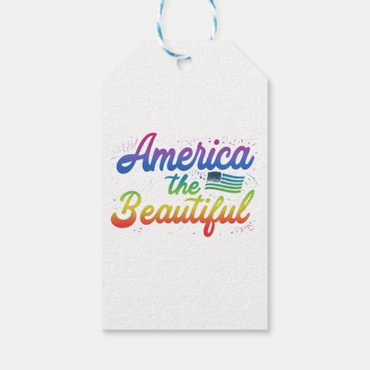 Amerika is mooi cadeaulabel (Achterkant)