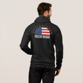 Amerika is niet jullie koninkrijk – rebellie hoodie (Achterkant volledig)
