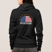 Amerika is niet jullie koninkrijk – rebellie hoodie (Achterkant)