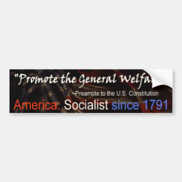 Amerika is socialistisch - bumpersticker