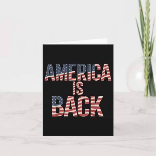 Amerika is terug kaart (Voorkant)