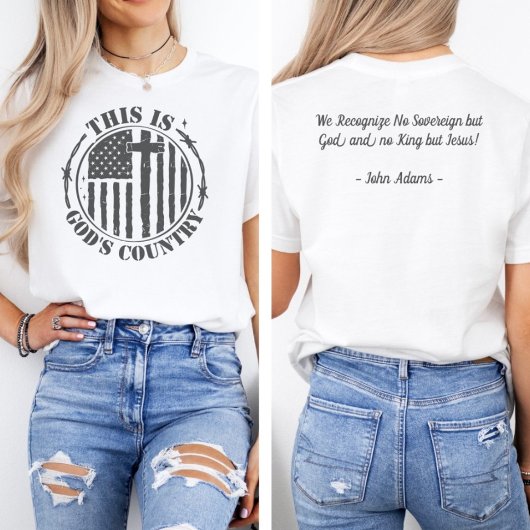 Amerika is zijn land | John Adams Quote T-shirt