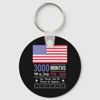 Amerika Jubileum VS 3000 Maanden 250 Jaar Juli Sleutelhanger