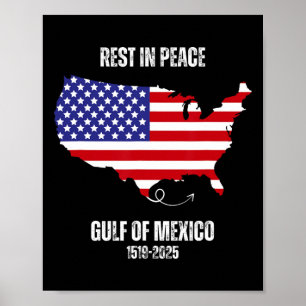 Amerika Kaart Golf van Mexico President Golf van d Poster