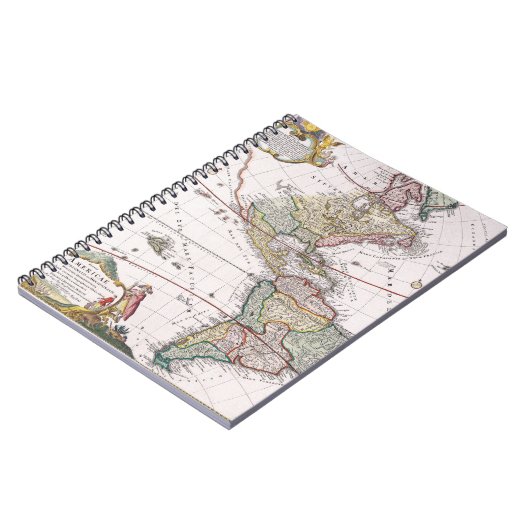   Amerika Kaart Notitieboek (Linkerzijde)