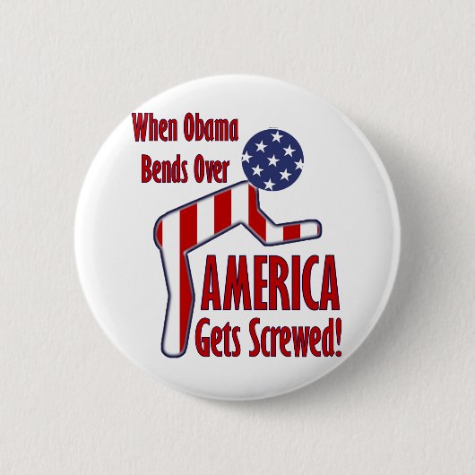 Amerika krijgt een scherm ronde button 5,7 cm (Voorkant)