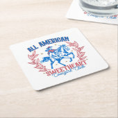 Amerika Land van de Vrije Kartonnen Onderzetters (Schuin)