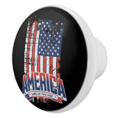 Amerika - Land van de vrije Keramische Knop (Rechts)