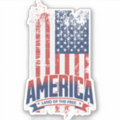 Amerika - Land van de vrije Sticker (Voorkant)