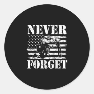 Amerika Land van de Vrije vanwege het Vrije Geheug Ronde Sticker