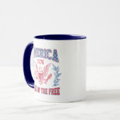 Amerika Land van de Vrijen Mok (Voorkant links)