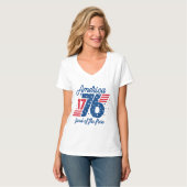 Amerika Land Van De Vrijen  T-shirt (Voorkant volledig)
