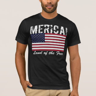 Amerika Land van het Vrije Shirt Donker