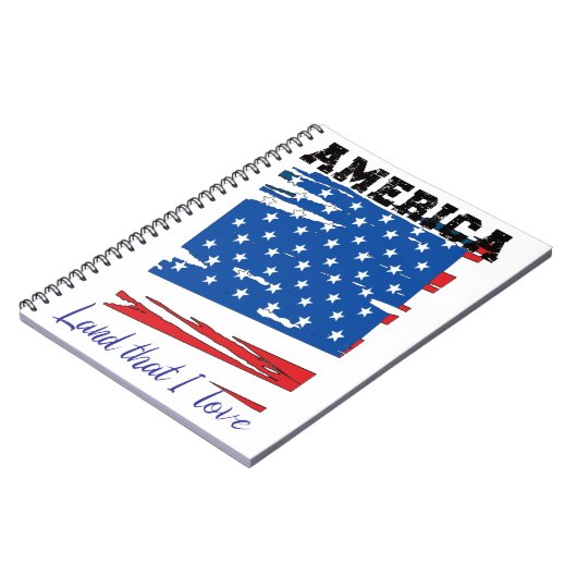 Amerika, land waar ik van hou Notitieboek, Amerika Notitieboek (Linkerzijde)