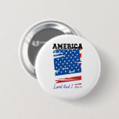 Amerika, land waar ik van hou ronde button 5,7 cm (Voorkant /achterkant)