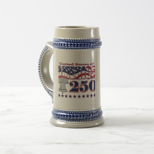 Amerika Liberty Bell 250 Bierpul (Voorkant links)