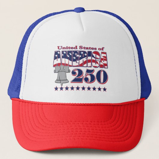 Amerika Liberty Bell 250 Trucker Pet (Voorkant)