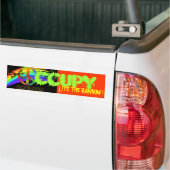 AMERIKA LIET DE RAINBOW. BUMPERSTICKER (Op Truck)