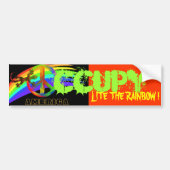 AMERIKA LIET DE RAINBOW. BUMPERSTICKER (Voorkant)