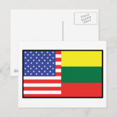 Amerika Litouwen Briefkaart (Voorkant / Achterkant)