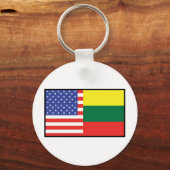 Amerika Litouwen Sleutelhanger (Voorkant)