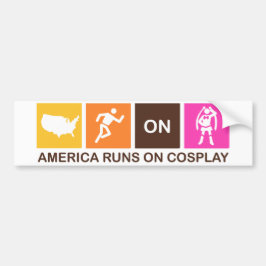 Amerika loopt op Cosplay Bumpersticker
