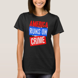 Amerika loopt op misdaad waar Amerika mee te maken T-shirt
