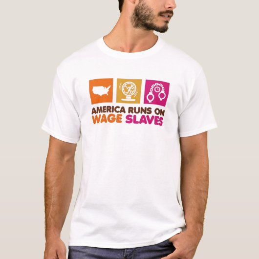 Amerika Loopt Op T-shirt (Voorkant)