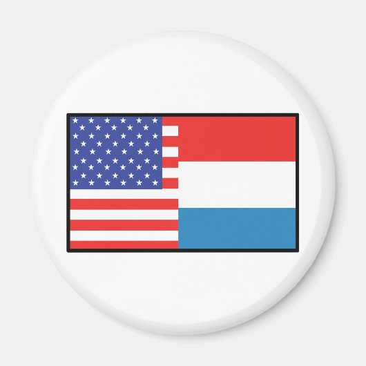 Amerika Luxemburg Magneet (Voorkant)