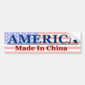 Amerika - Made in China Bumpersticker (Voorkant)