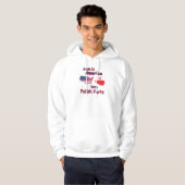 Amerika met Poolse delen Hoodie (Voorkant volledig)