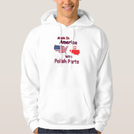 Amerika met Poolse delen Hoodie