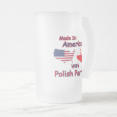 Amerika met Poolse delen Matglas Bierpul (Voorkant rechts)