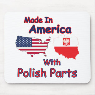 Amerika met Poolse delen Muismat