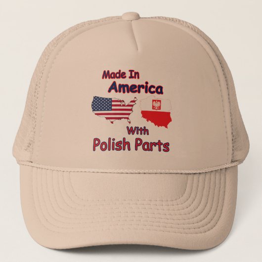 Amerika met Poolse delen Trucker Pet (Voorkant)