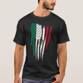 Amerika Mexicaanse vlag Amerikaanse rots 1 T-shirt (Voorkant)